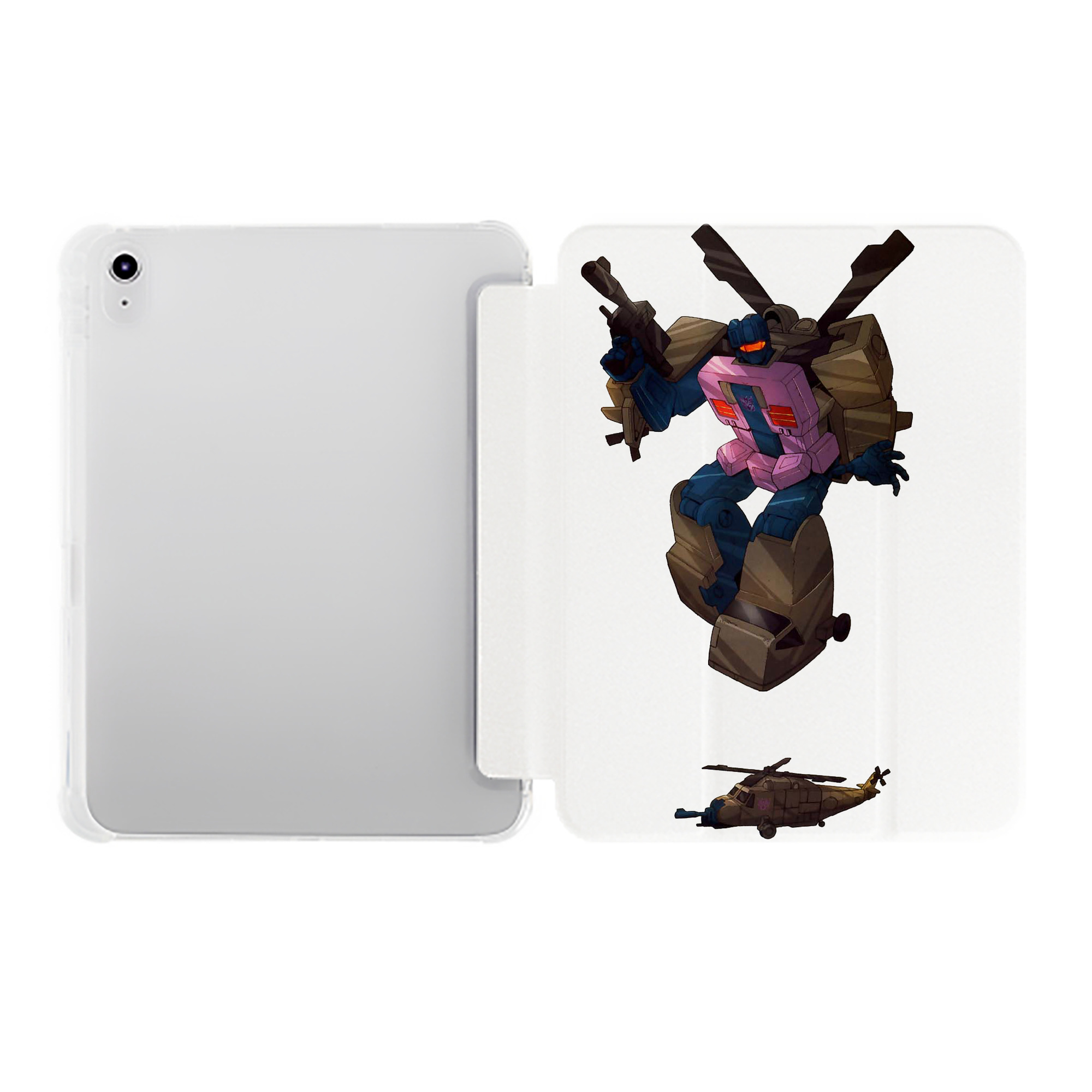 （画像用）  IPad ケース ペン収納付き 三つ折りスタンド PUレザー×シリコン 対応機種9.5/10.5/10.9インチ